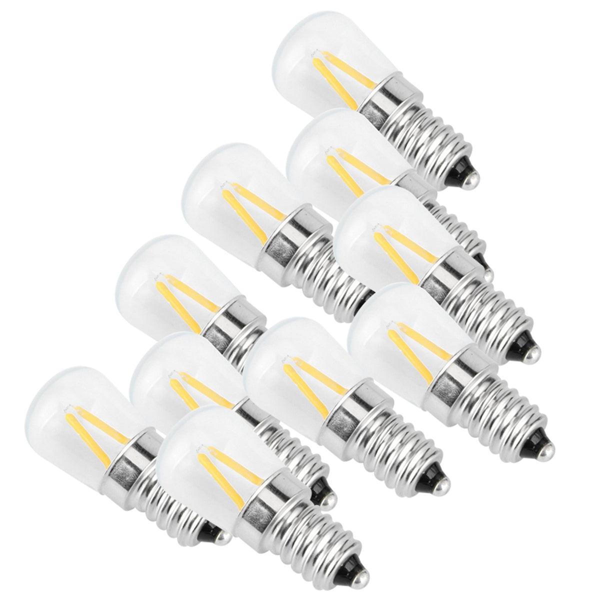 E14 Short Filament Bulbs 1.5W AC110V Bulb Chandelier Ceiling Lamp Accessory Warm White