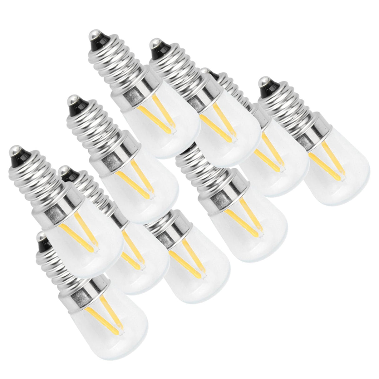 E14 Short Filament Bulbs 1.5W AC110V Bulb Chandelier Ceiling Lamp Accessory Warm White