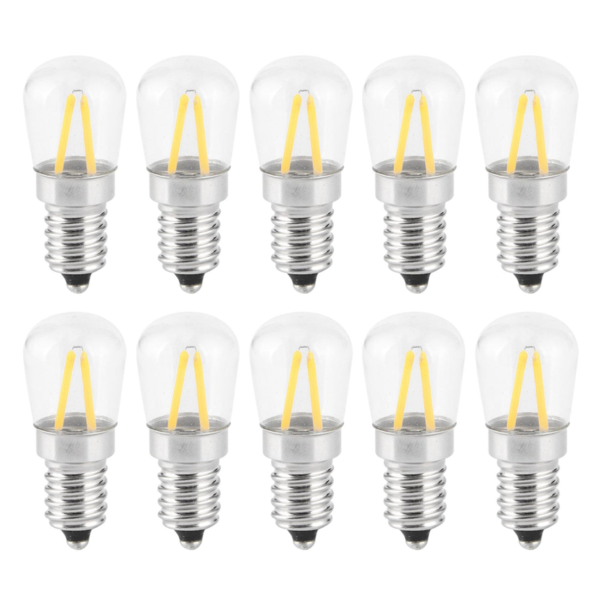 E14 Short Filament Bulbs 1.5W AC110V Bulb Chandelier Ceiling Lamp Accessory Warm White