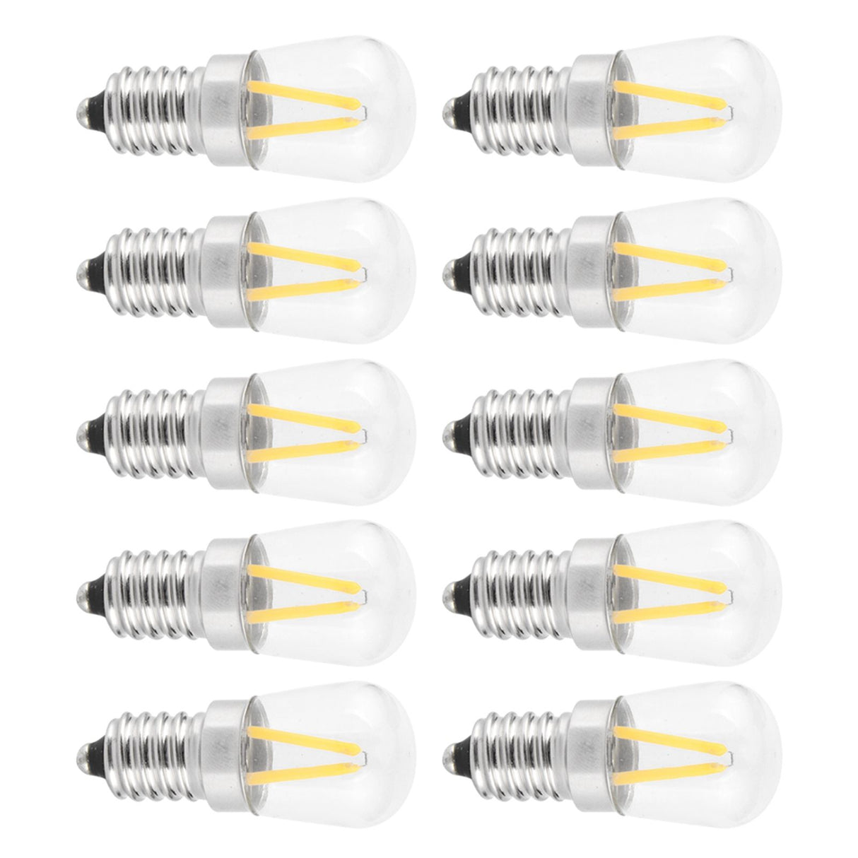 E14 Short Filament Bulbs 1.5W AC110V Bulb Chandelier Ceiling Lamp Accessory Warm White