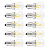 E14 Short Filament Bulbs 1.5W AC110V Bulb Chandelier Ceiling Lamp Accessory Warm White - Low Angle