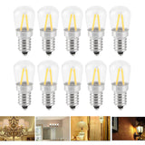 E14 Short Filament Bulbs 1.5W AC110V Bulb Chandelier Ceiling Lamp Accessory Warm White