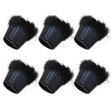 6Pcs Feather Cloth Lampshade Blue Hotel Chandelier Wall Lamp Decoration Protective Cover - Low Angle