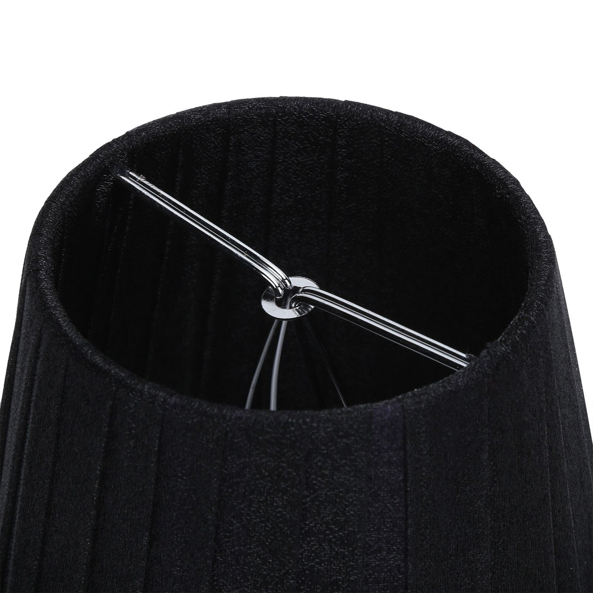 6Pcs Cloth Pendant Lamp Shade with Feather Edge Chandelier Lampshade Light Decoration Accessories