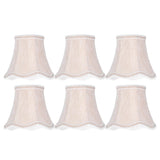 6Pcs European Style Lampshade Cloth Lamp Shade Chandelier Wall Light Cloth Cover for Lighting