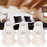 6Pcs European Style Lampshade Cloth Lamp Shade Chandelier Wall Light Cloth Cover for Lighting - Extra Image