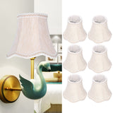 6Pcs European Style Lampshade Cloth Lamp Shade Chandelier Wall Light Cloth Cover for Lighting - Extra Image