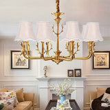 6Pcs European Style Lampshade Cloth Lamp Shade Chandelier Wall Light Cloth Cover for Lighting - Extra Image