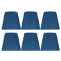 6PCS Modern Simple Lampshade Cloth Lampshade for Crystal Clip On Chandelier Wall Lamp Blue