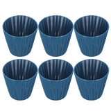 6PCS Modern Simple Lampshade Cloth Lampshade for Crystal Clip On Chandelier Wall Lamp Blue