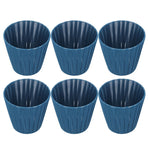 6PCS Modern Simple Lampshade Cloth Lampshade for Crystal Clip On Chandelier Wall Lamp Blue