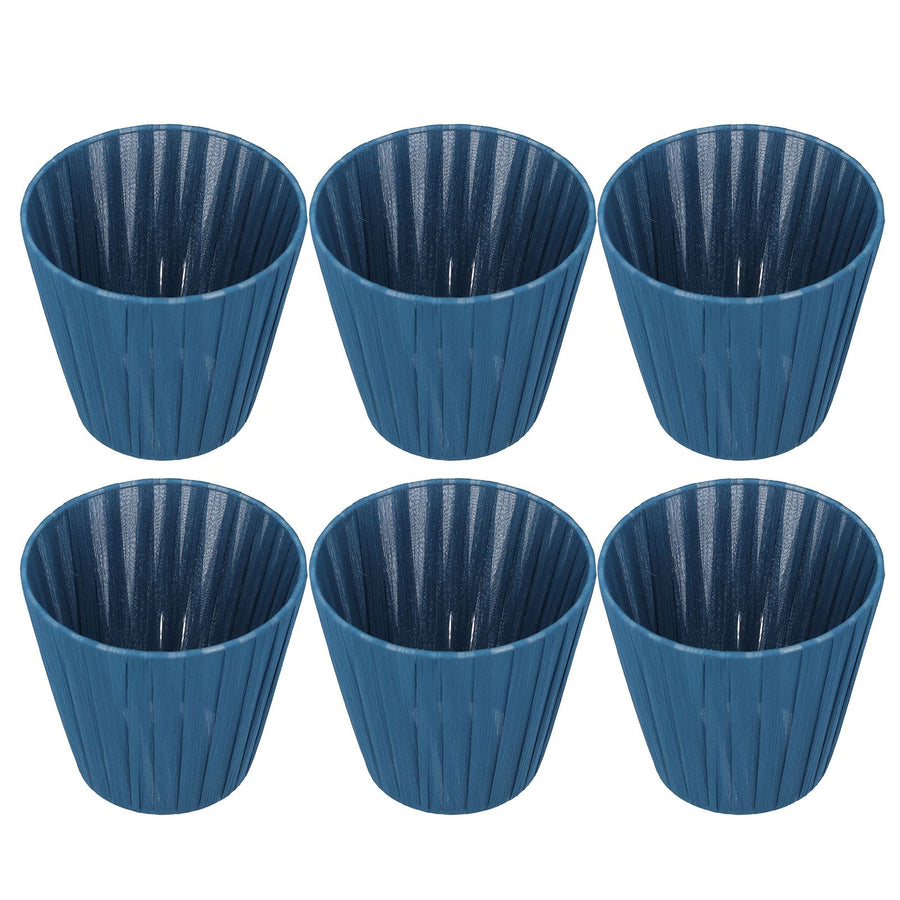 6PCS Modern Simple Lampshade Cloth Lampshade for Crystal Clip On Chandelier Wall Lamp Blue