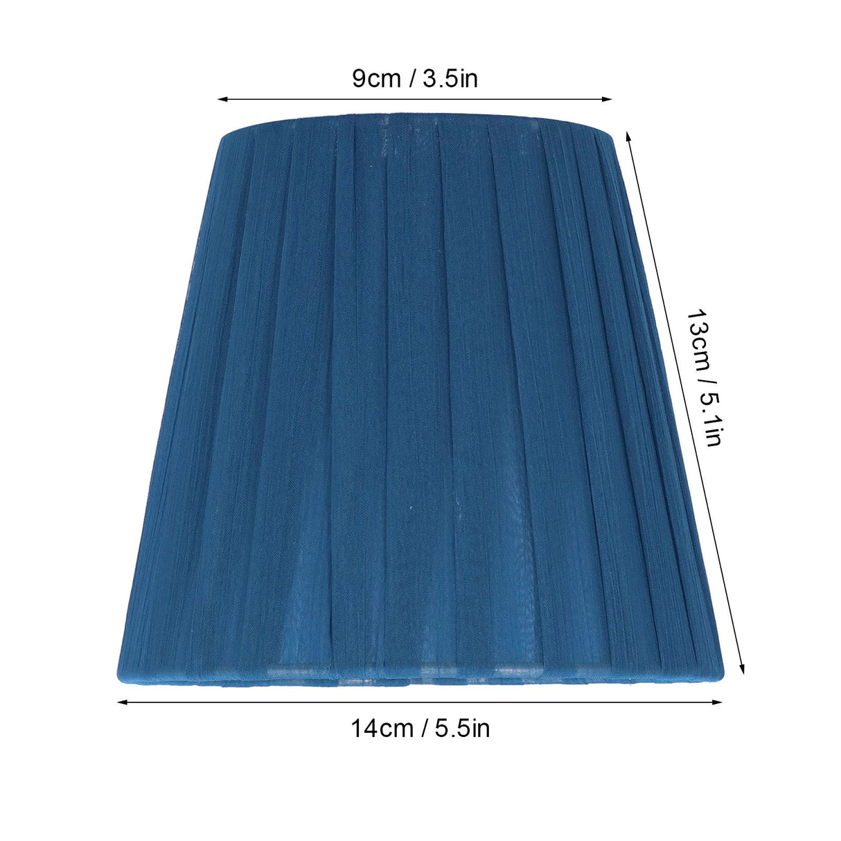 6PCS Modern Simple Lampshade Cloth Lampshade for Crystal Clip On Chandelier Wall Lamp Blue