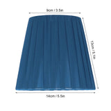 6PCS Modern Simple Lampshade Cloth Lampshade for Crystal Clip On Chandelier Wall Lamp Blue - Extra Image