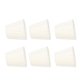 6Pcs Lamp Shade Cloth Crystal Chandelier Wall Light Modern Simple Household Supplies - Top-Down View