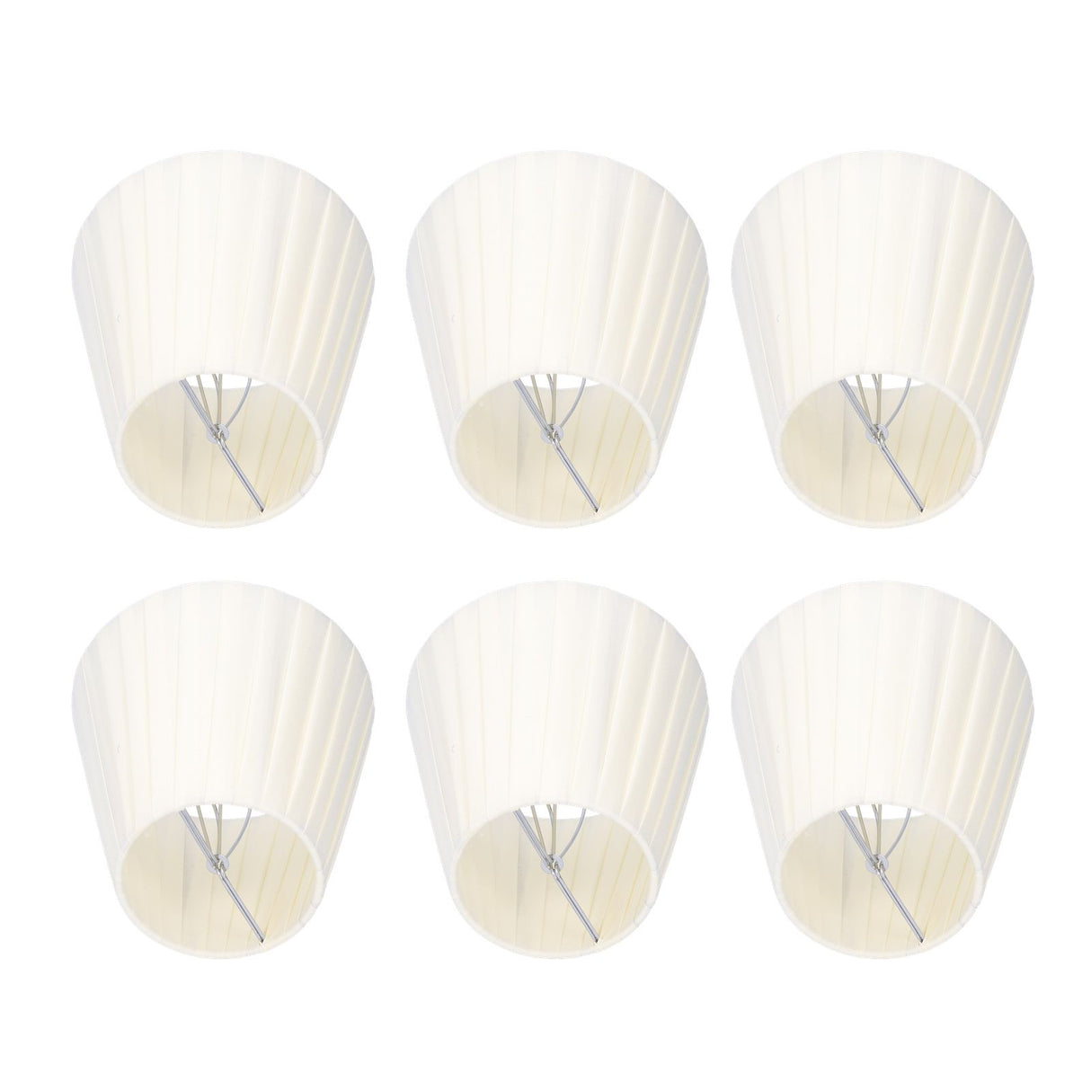 6Pcs Lamp Shade Cloth Crystal Chandelier Wall Light Modern Simple Household Supplies