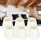 6Pcs Lamp Shade Cloth Crystal Chandelier Wall Light Modern Simple Household Supplies
