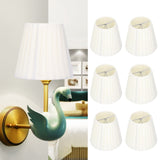 6Pcs Lamp Shade Cloth Crystal Chandelier Wall Light Modern Simple Household Supplies