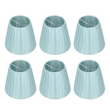 6Pcs Fabric Lampshade Chandelier Shade Wall Light Cover Clamp Mount for Small A B C F P Bulb