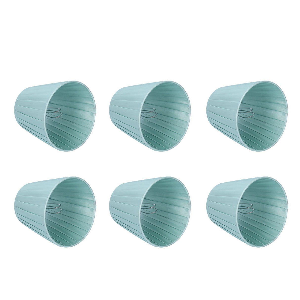 6Pcs Fabric Lampshade Chandelier Shade Wall Light Cover Clamp Mount for Small A B C F P Bulb