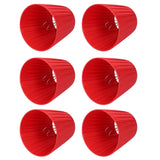 6Pcs Lampshade Modern Fabric Table Lamp Cover for Crystal Chandelier Wall Light Red