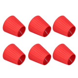 6Pcs Lampshade Modern Fabric Table Lamp Cover for Crystal Chandelier Wall Light Red - Rear View