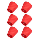 6Pcs Lampshade Modern Fabric Table Lamp Cover for Crystal Chandelier Wall Light Red