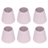 6pcs Chandelier Cloth Lampshade Wall Lamp Clip On Cover Shades Modern Simple Decoration for Home