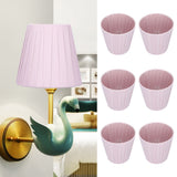 6pcs Chandelier Cloth Lampshade Wall Lamp Clip On Cover Shades Modern Simple Decoration for Home - Extra Image