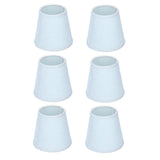 6pcs Sky Blue Cloth Lampshade Wall Lamp Cover Shades Modern Simple Decoration for E14 Screw Chandelier