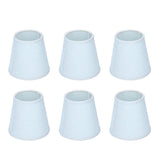 6pcs Sky Blue Cloth Lampshade Wall Lamp Cover Shades Modern Simple Decoration for E14 Screw Chandelier