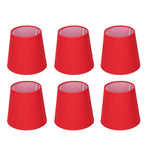 6Pcs Lampshade Modern Simple Cloth Art Inner Film Pendant Wall Light Shade Cover for Lamps E14
