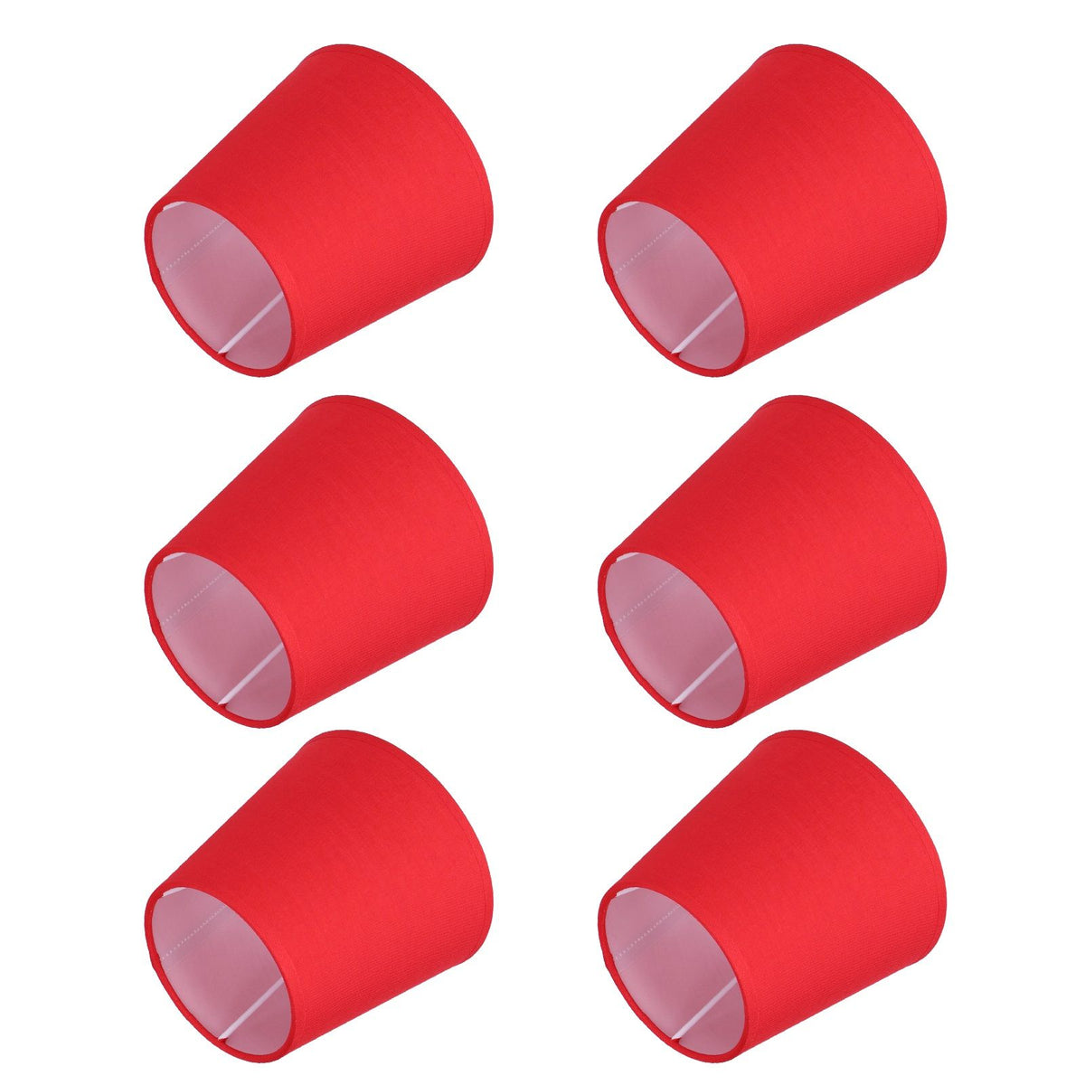 6Pcs Lampshade Modern Simple Cloth Art Inner Film Pendant Wall Light Shade Cover for Lamps E14