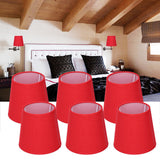 6Pcs Lampshade Modern Simple Cloth Art Inner Film Pendant Wall Light Shade Cover for Lamps E14 - Extra Image