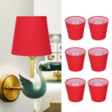 6Pcs Lampshade Modern Simple Cloth Art Inner Film Pendant Wall Light Shade Cover for Lamps E14 - Extra Image