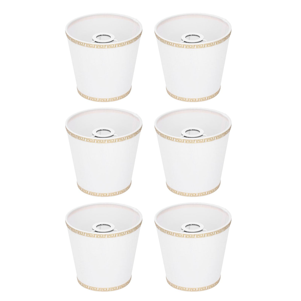 6Pcs European Style Lampshade Cover for Chandelier Wall Light W/E14 Interface Lamp Base Round Mouth Mount