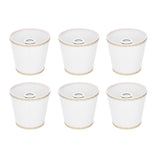 6Pcs European Style Lampshade Cover for Chandelier Wall Light W/E14 Interface Lamp Base Round Mouth Mount