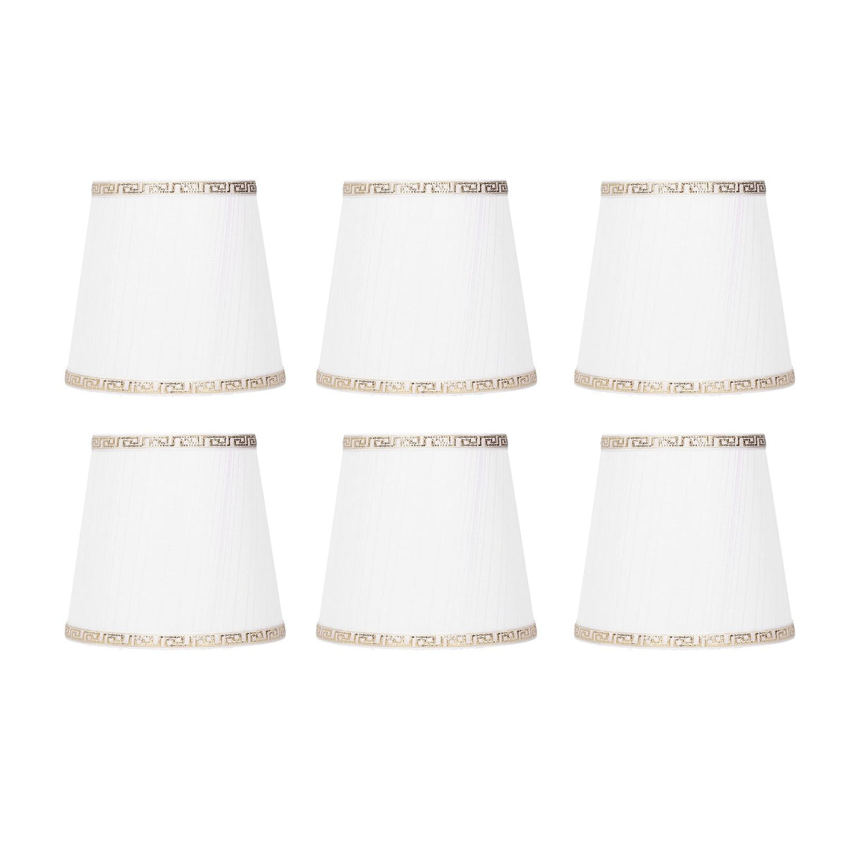6Pcs European Style Lampshade Cover for Chandelier Wall Light W/E14 Interface Lamp Base Round Mouth Mount