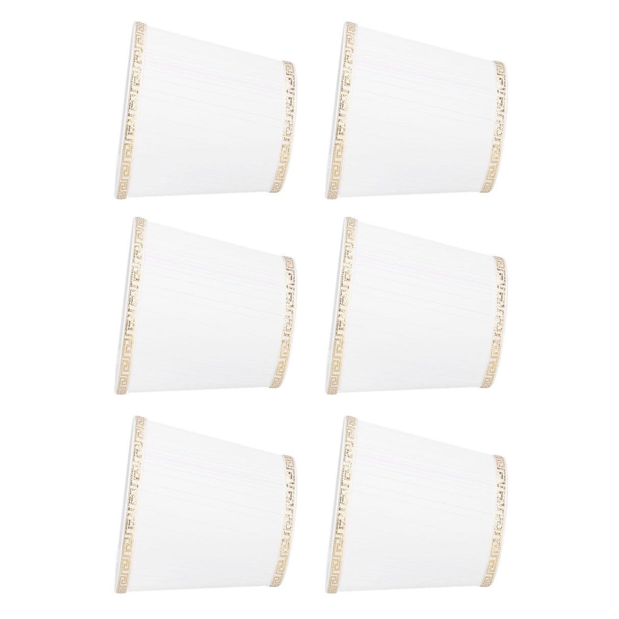 6Pcs European Style Lampshade Cover for Chandelier Wall Light W/E14 Interface Lamp Base Round Mouth Mount
