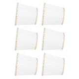 6Pcs European Style Lampshade Cover for Chandelier Wall Light W/E14 Interface Lamp Base Round Mouth Mount