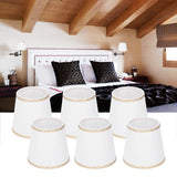 6Pcs European Style Lampshade Cover for Chandelier Wall Light W/E14 Interface Lamp Base Round Mouth Mount - Extra Image
