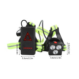 LED Night Running Lights USB Charging Chest Lamp Safety Warning Light for Outdoor Camping Hiking