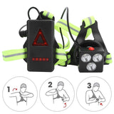 LED Night Running Lights USB Charging Chest Lamp Safety Warning Light for Outdoor Camping Hiking