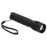 Bright P8 LED Flashlight Rotating Zoomable Torch Lamp IPX5 Waterproof for Outdoor Camping Hiking Emergency - Close-Up Angle