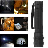 Bright P8 LED Flashlight Rotating Zoomable Torch Lamp IPX5 Waterproof for Outdoor Camping Hiking Emergency - Extra Image