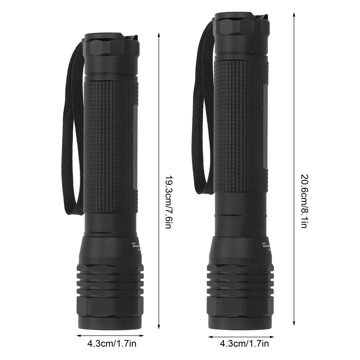 Bright P8 LED Flashlight Rotating Zoomable Torch Lamp IPX5 Waterproof for Outdoor Camping Hiking Emergency