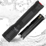 Bright P8 LED Flashlight Rotating Zoomable Torch Lamp IPX5 Waterproof for Outdoor Camping Hiking Emergency