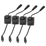 4Pcs 12V LED Brightness Dimmer Lamp Stepless Dimming Knob Controller Accessory Black