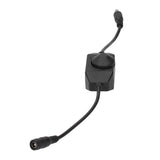 4Pcs 12V LED Brightness Dimmer Lamp Stepless Dimming Knob Controller Accessory Black