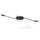 4Pcs 12V LED Brightness Dimmer Lamp Stepless Dimming Knob Controller Accessory Black